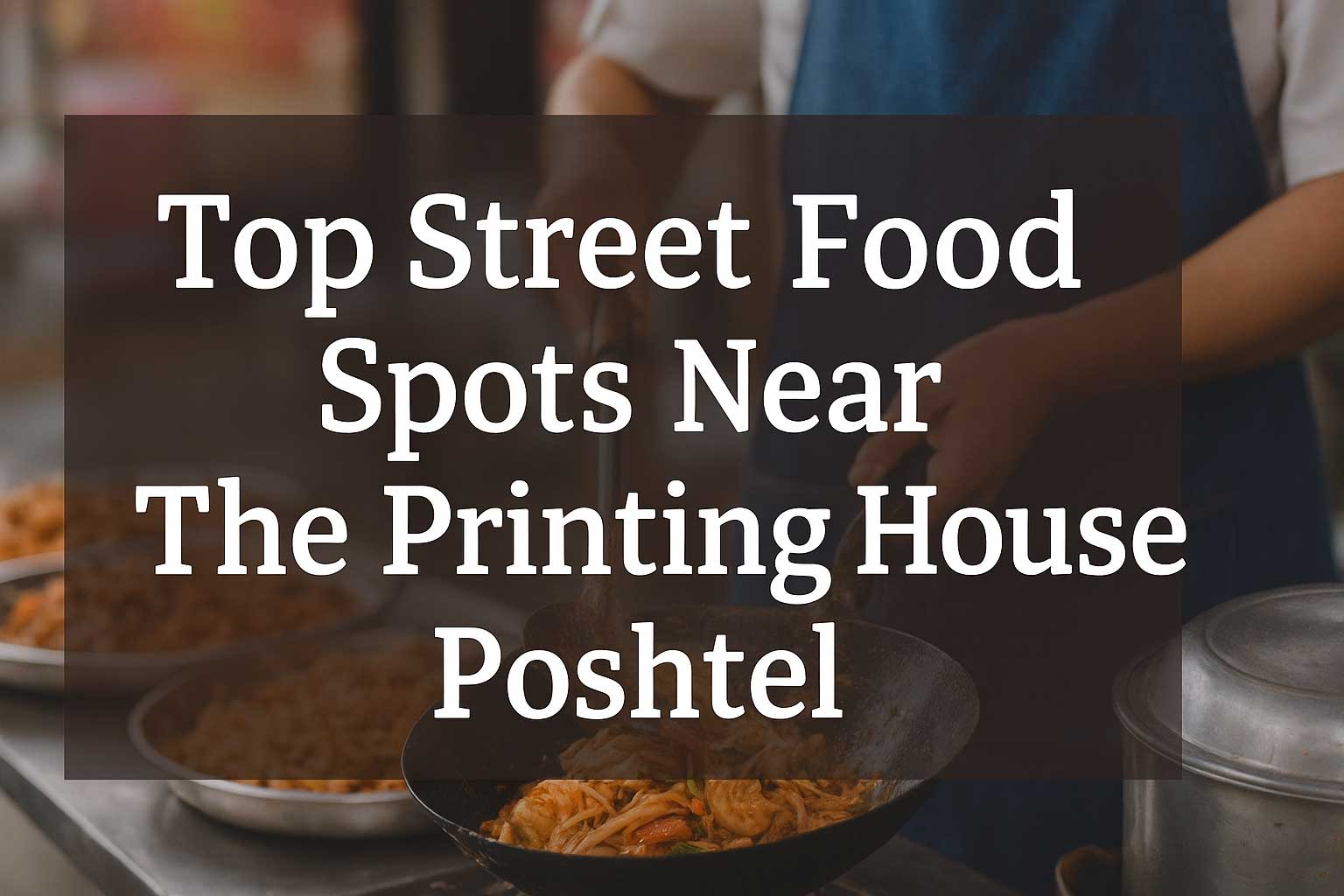 Top Street Food Spots Near The Printing House Poshtel
